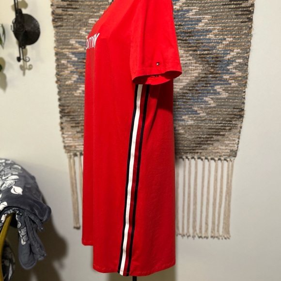 Tommy Hilfiger Red T-Shirt Dress - Picture 4 of 7
